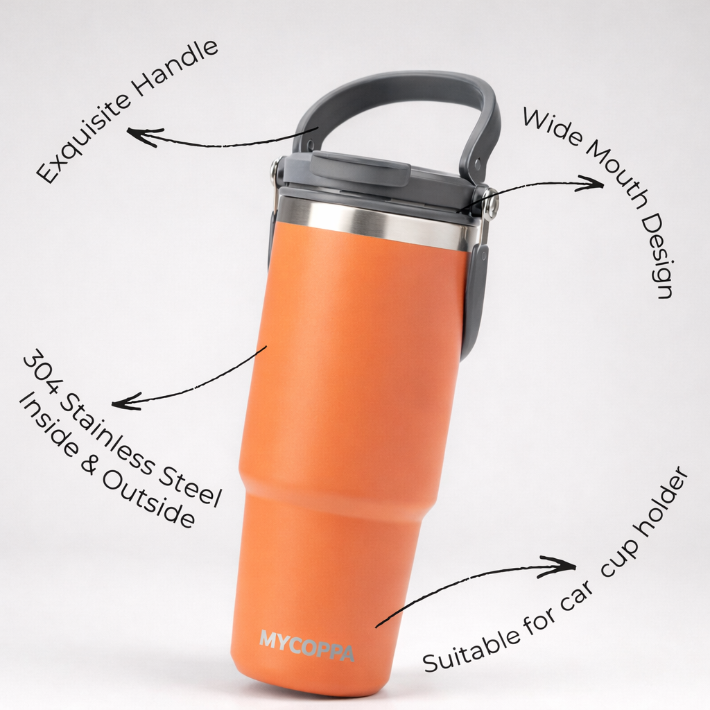 Vacuum Insulated Tumbler - Orange